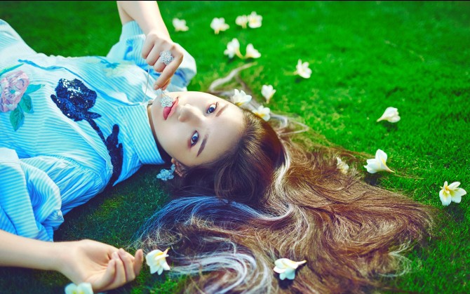 长发林允明星美女高清壁纸桌面